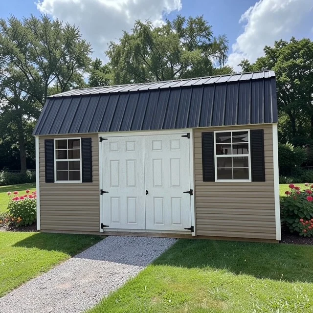 10x16 Lofted Garden Shed VMLGS669-image
