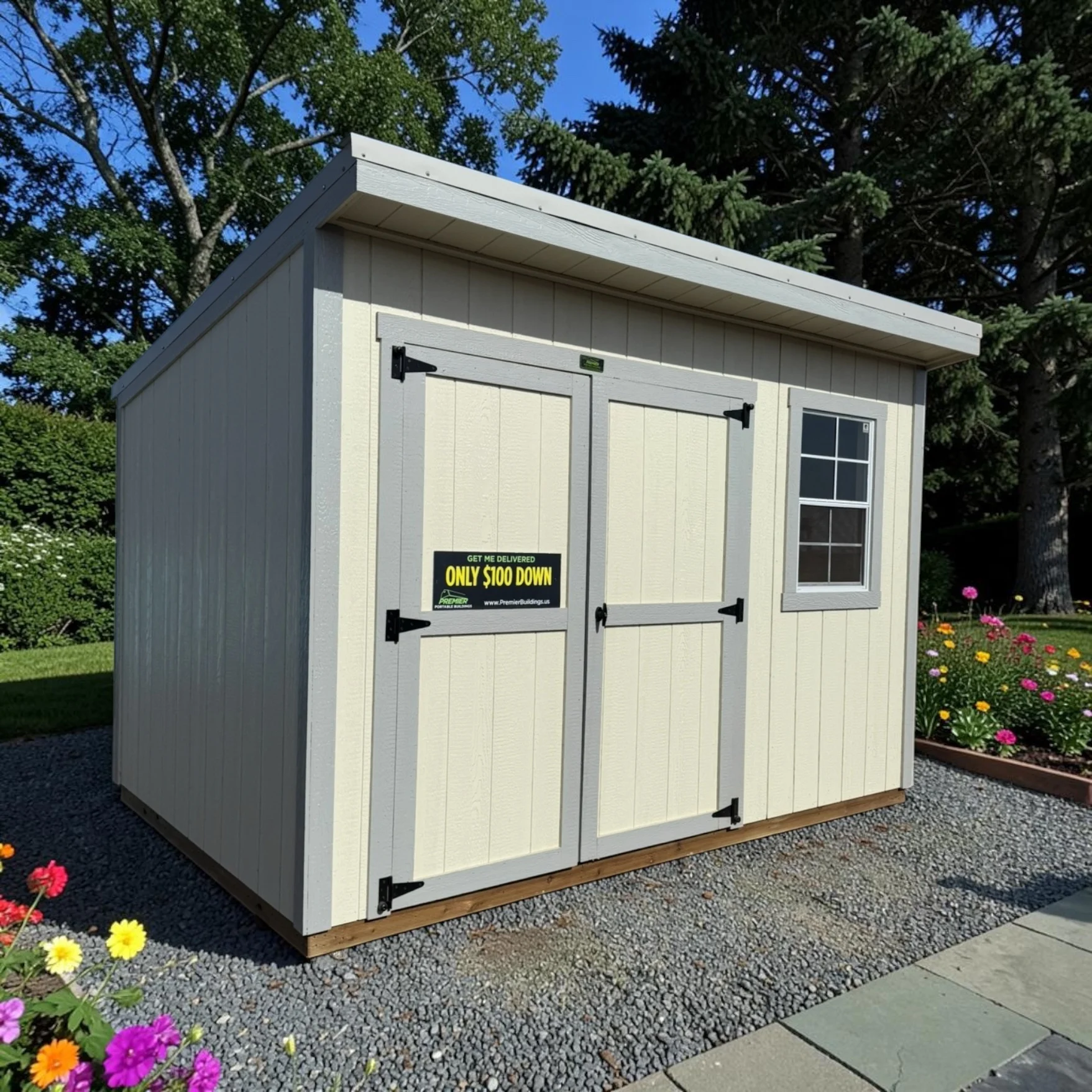 08x12 Cottage Shed 292590-image